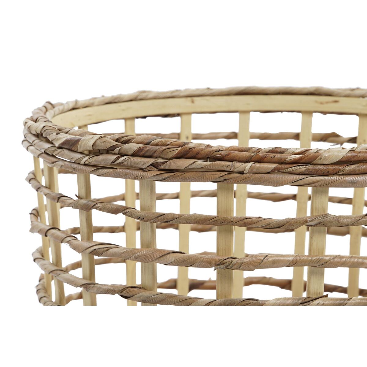 Basketballsett DKD Home Decor Brun Naturell (3 Deler) (3 enheter)